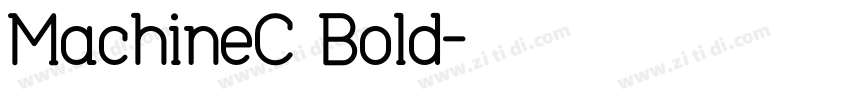 MachineC Bold字体转换